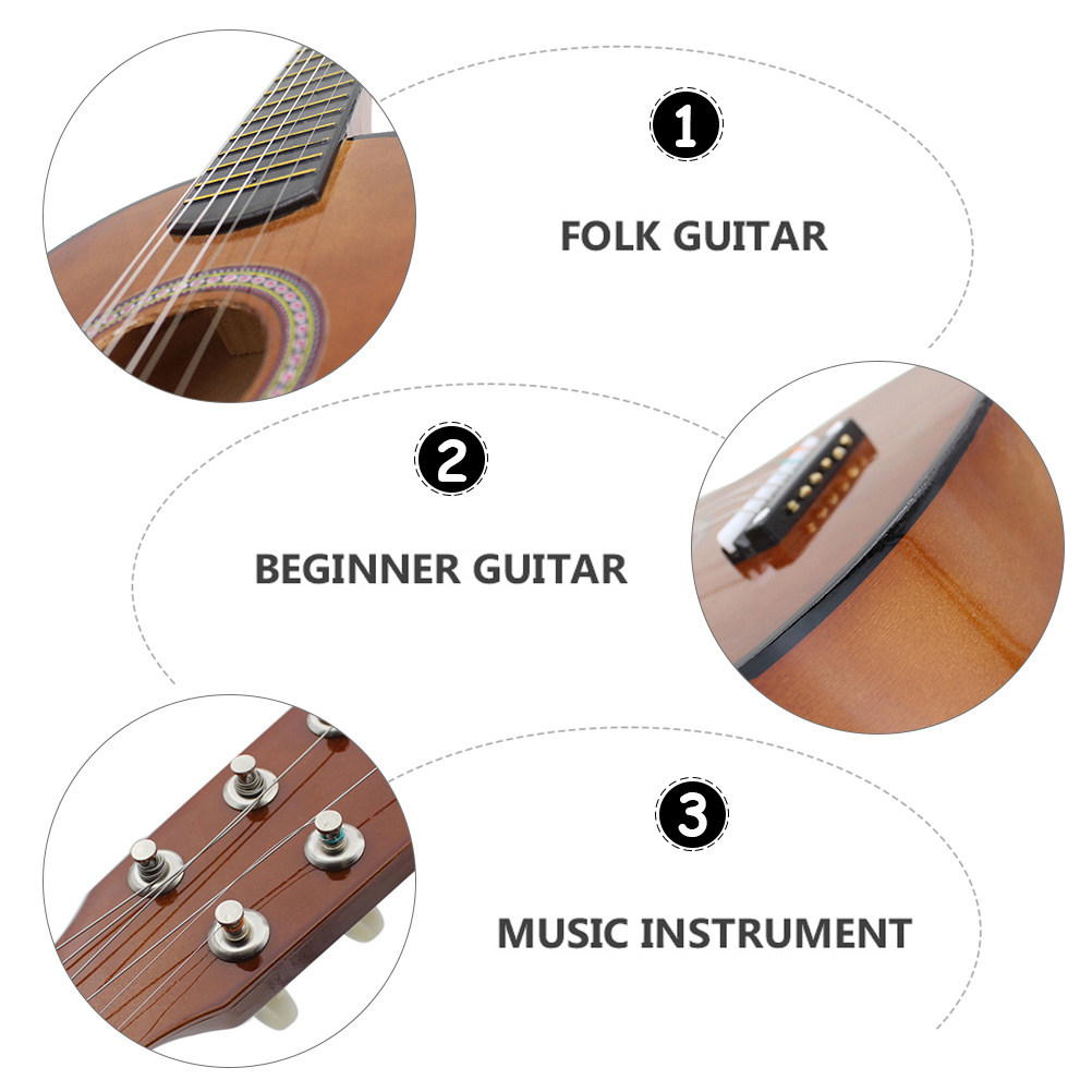 1Pcs 23 Inch Kids Folk Acousti - Musical Instrument Easy To Learn avaliação e preço