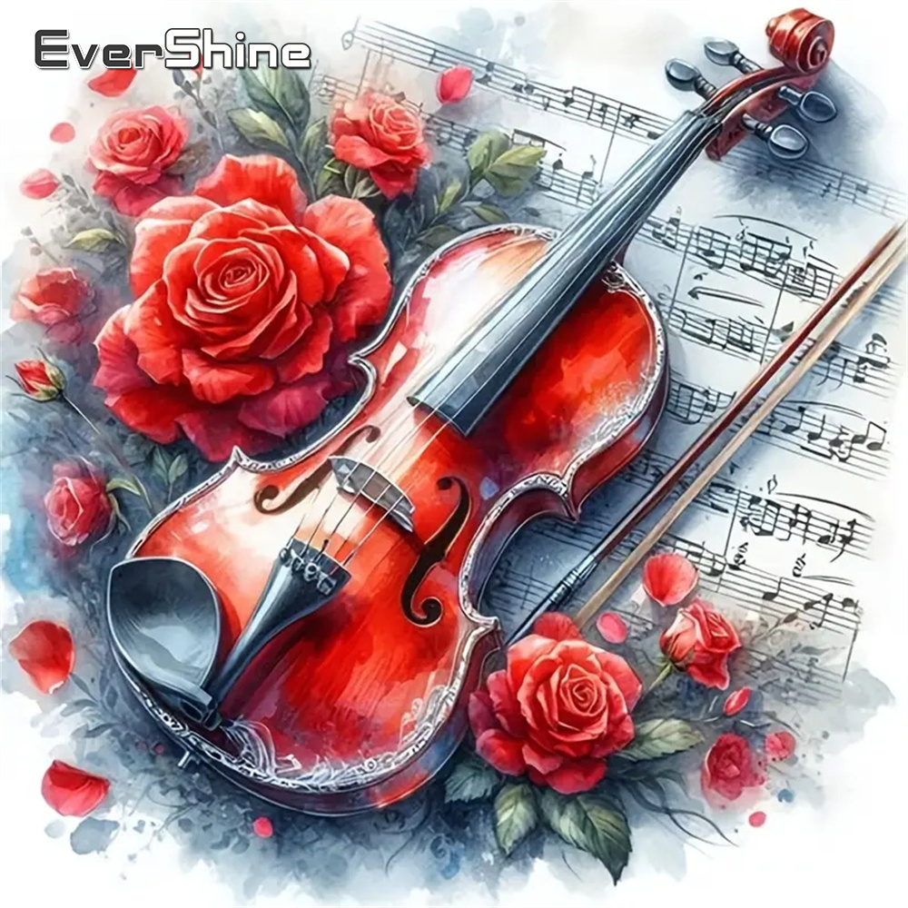 Evershine DIY Diamond Painting - Musical Instrument Cello avaliação e preço