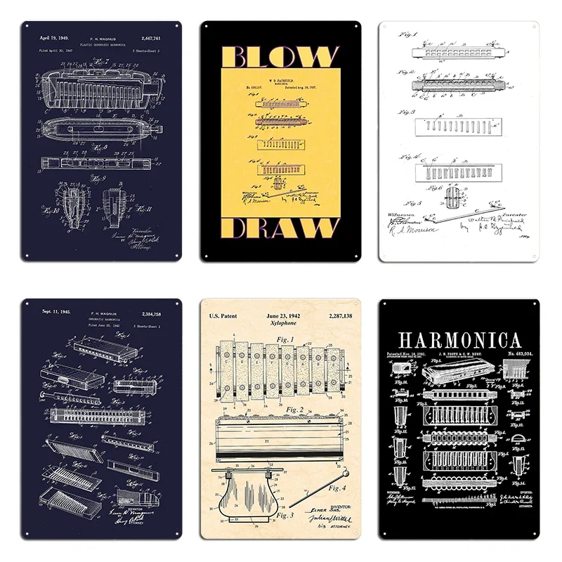 Hohner Harmonica Patent Player - Musical Instrument In Drawing avaliação e preço